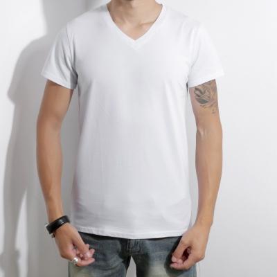 China Breathable DT14 3D digital printing V-neck T-shirt for men factory wholesale high quality quick dry for sale