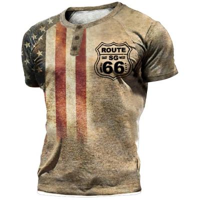 China Breathable DT15 Hot sale O-neck T-shirt with button 3D digital printing clothe breathable customized fabric for sale