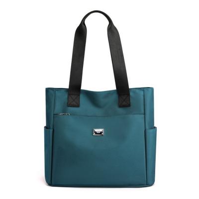 China Kundenspezifischer wasserdichter Frauen-Hand-Taschen-Nylon-Tote Bag With Pocket And-Reißverschluss zu verkaufen