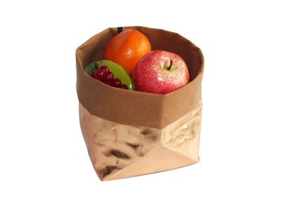 China Rose Gold Kraft Paper Storage Bags Custom Printed Logo Food Paper Bag For Storage for sale