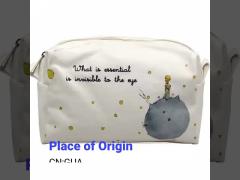 Attractive Design Makeup Cosmetic Bag Cotton Canvas Women For Travel