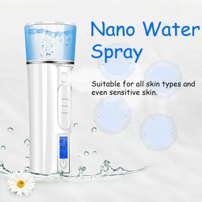 China Moisturizer Facial Steamer Led Display 40Ml Mister Stand 3 In 1 Electronic Face Electron Jet Mist For Salon Nano Sprayer for sale