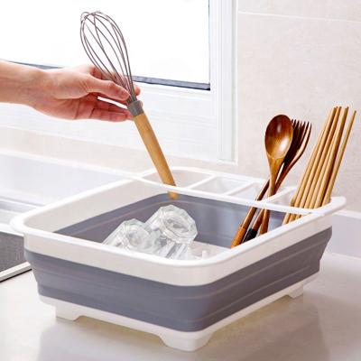 China Freshness Preservation Basket Drain Basket Household Kitchen Plastic Vegetable Wash Multifunctional Square Fruit Basket for sale