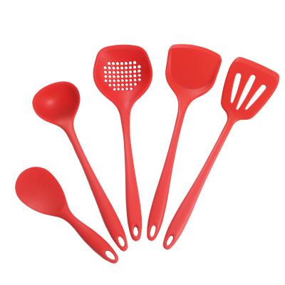 China Viable Professional Nonstick Silicone Cookware Spatula Household Cooking Spatula Spatula Kitchen Dish Set for sale