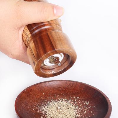 China Eight Inch Manual Viable Household Black Pepper Grinder Sesame Sea Salt Grinder Pepper Seasoning Pot for sale