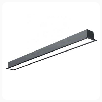 China Modern Commercial Office 4ft Linear Dimming Ceiling Lights Aluminum Recessed Mounted Desk Led Linear Light for sale