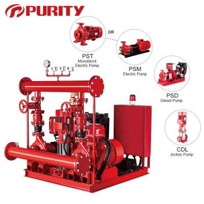 China EDJ Series Skid Mounted Fire Pump System from Purity for Fire Fighting System en venta