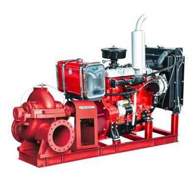 中国 Split Double Suction Case Pump with Diesel Engine for Fire Fighting Pricelist 販売のため