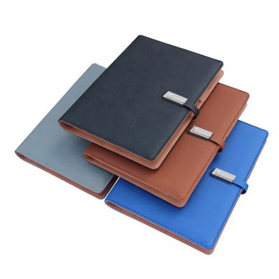 China A5 spiral notebook with power bank 8000MAH with customized color and logo notebook with pen gift set for sale