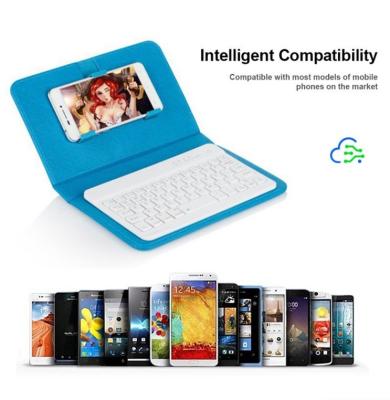 China Hot-selling Android Wireless Universal 4.5-6.8 Inch Mobile Phone Case Keyboard Mobile Phone Leather Keyboard for sale