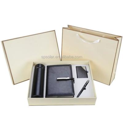 China Automotive Wholesale New Promotion Luxury Leather Corporate Gifts Set Notebook & Mug & Pen For Businessman for sale