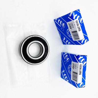 China High Speed ​​Deep Groove Ball Bearing 30*62*16 mm 6206 6206ZZ 6206-2RS Long Life Groove Ball Bearing for sale