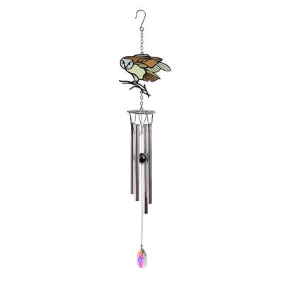 China / Factory direct sales custom metal printing butterfly/Hamsa/Owl Wind Chime Memorial Wind cardinal rings outdoor for sale