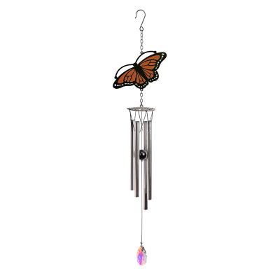 China / Factory direct sales custom metal printing butterfly/Hamsa/Owl Wind Chime Memorial Wind cardinal rings outdoor for sale