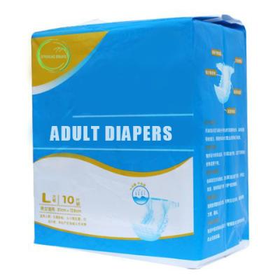 China Personal Care Wholesale Polymer Disposable Super Absorbent Incontinence Thick Adult Diaper for sale