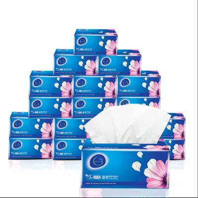 China High Quality White Wood Pulp Facial Tissue Baby Facial Tissue Toilet Paper Towels From China for sale