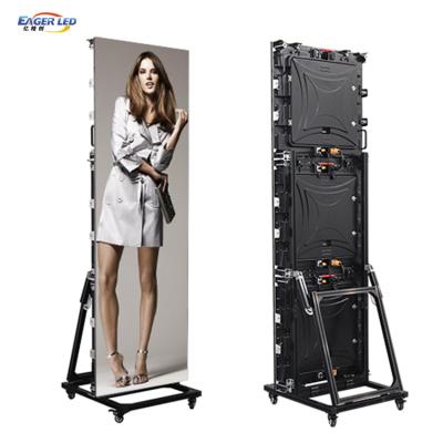 China P4 P3 P2.5 Poster Outdoor Waterproof Multifunction LED Display With Adjustable Movable Stand for sale