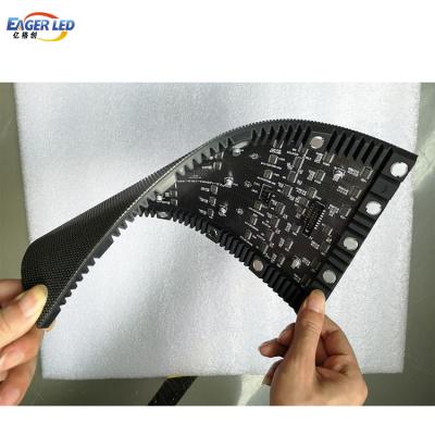 China Indoor Arc Flexible Led Display Screen P3.076/P2.5 320x160mm Indoor Flexible Led Magnet Soft Flexible Module for sale