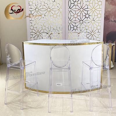 Chine New style restaurant bar tables white acrylic night club bar counter design à vendre