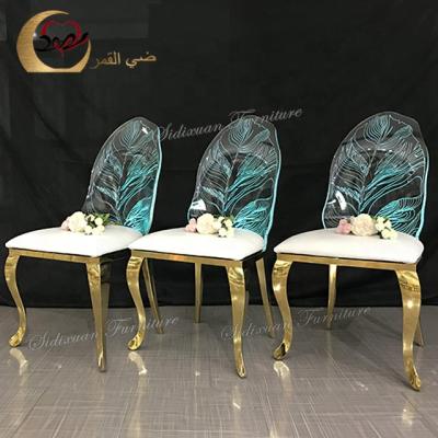 China Sidixuan manufacture modern wedding acrylic furniture luminous led chair for sale