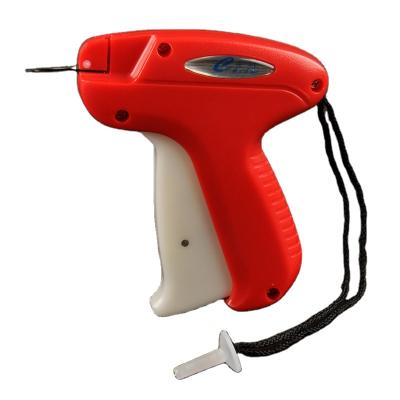 China Custom Wholesale Flexible Red Tag Machine Price Tag Gun Stainless Steel Pin Fixed Clothing Tag Gun Label Gun Fine for sale