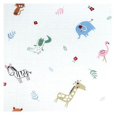 China Jacquard Style Anti-Static 100% Cotton Wrap Organic Cotton Printed Muslin Fabric Baby Blanket for sale