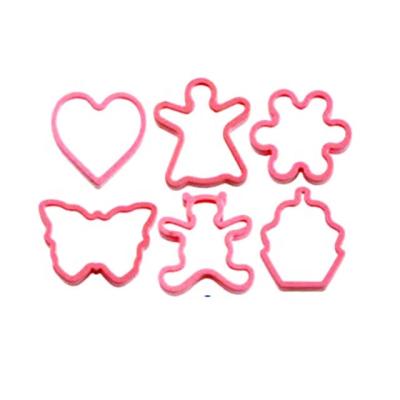 China Sustainable Because-1024 6pc Set Plastic Christmas Cookie Cutter for sale