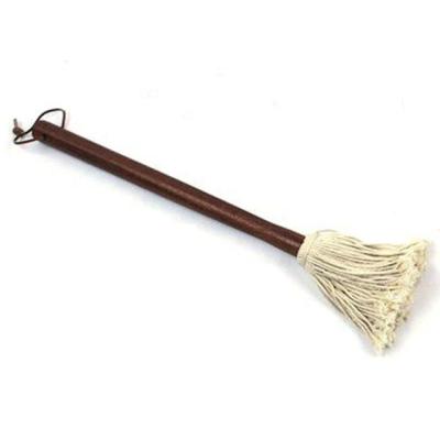 China BM-1918 Easily Cleaned Wooden Long Handle Cotton Basting BBQ Broom For Cooking Cleaning for sale