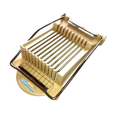 China Promotional Printed Wheat Viable Straw Luncheon Meat Slicer WS-1350 Logo Custom 304 Stainless Steel Wires pp for sale