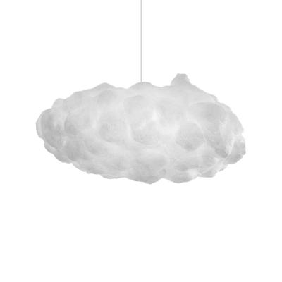 China Modern creative cotton lamp cotton tea shop clothing mall cloud children's room white chandelier for sale