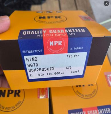 China Hino H07D piston ring 13011-2650A 13011-2651A 13019-1300A  NPR SDH20056ZX , 6BD1  4BD1 YDI10070ZX 5-12181-024-1 5-12121-005-0(cyl)  5-12181-003-0 for sale