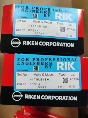 China Mitsubish Fuso 6d31 4d31 RIK Piston Rings Japan Rik 20435 Me997485 à venda