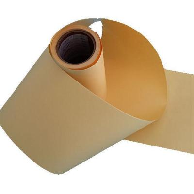 China Coarse Biodegradable Uncoated Yellow Release Jumbo Paper 1030mm Roll Width for sale