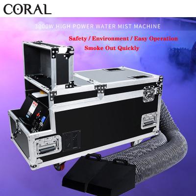 China Wedding 3000W Water Base Output Dual Low Lying Smoke Fog Machine For Stage Wedding Disco Party for sale