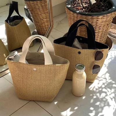 China 2021 Fashion Straw Beach Bag Fashion Bags Casual Handbag for sale