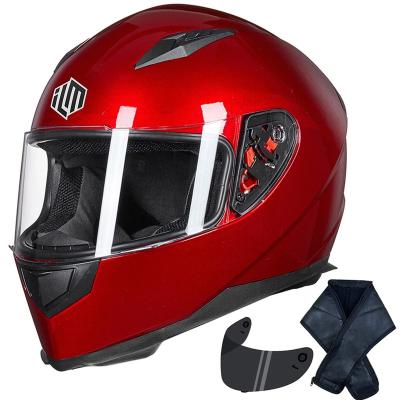 China Lightweight Sun Shield ILM Motorcycle Full Face Helmet With Double Sun Visor DOT Approved for sale