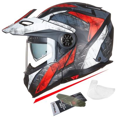 China ILM Motorcycle Full Face ATV Modular Cycling Helmet Three In One Casco With Pinlock Anti Fog Visor For Mens Womens DOT Model-909F for sale