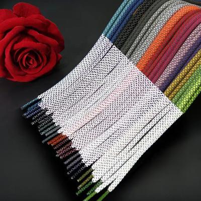 China Quality Round Cheap Custom Wholesale Laces Polyester Fashion Reflective Lace for sale