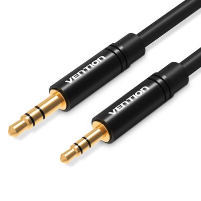 China Car Vention BAL 3.5mm Male to 2.5mm Male Audio Cable 0.5M Black Metal Type for sale