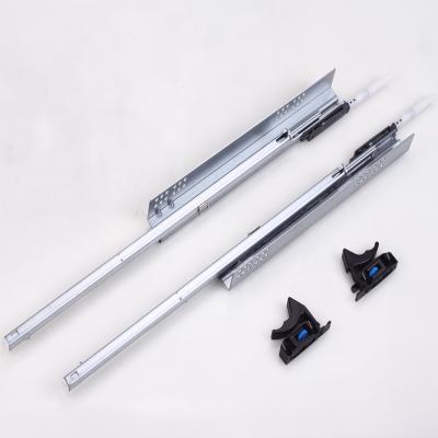 China Drawer height adjustable Â door; ± 2.5mm Full Extension Under Mounted Q31 V6 Soft Narrow Concealed Drawer Slide System for sale