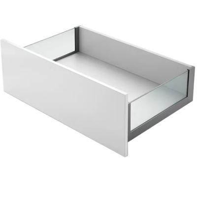 China Up& downÂ ± 2mm Full Extension Smooth End For Kitchen Box Glass Drawer Slide 185mm Height G-BOX for sale