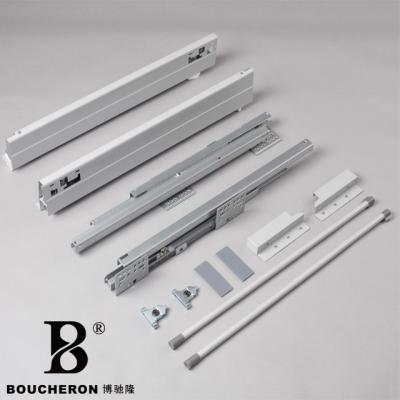 China Drawer height adjustable Â door; ± high quality 2.5mm round soft close telescopic drawer slide system for sale