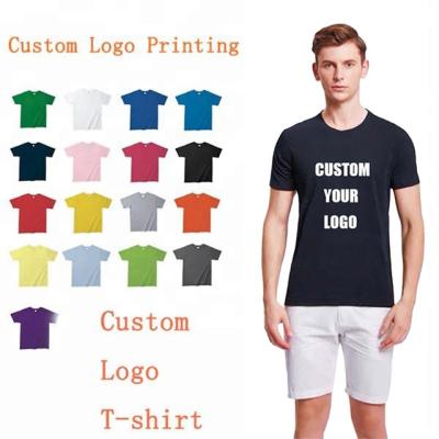 China wholesale high quality custom logo 100% combed cotton streetwear t-shirt Anti-wrinkle printed unsex oversized t-shirt men's blank t-shirt for sale