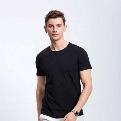 China Hot Selling Anti-wrinkle 2021 Cotton White T-shirt High Quality 100% Pure White T-shirt Custom Printing Short Sleeve Men's Empty T-shirt Clothing for sale