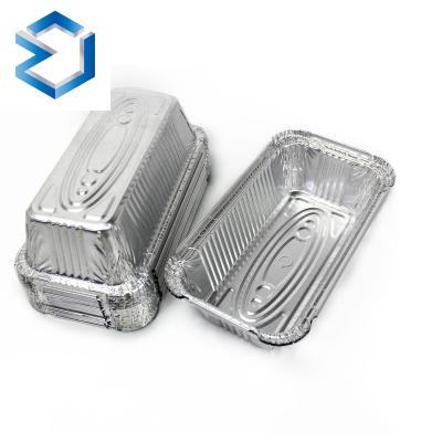 China Food Aluminum Foil Paper Box With Lid Aluminum Foil Container Baking Cans Baking Tray for sale