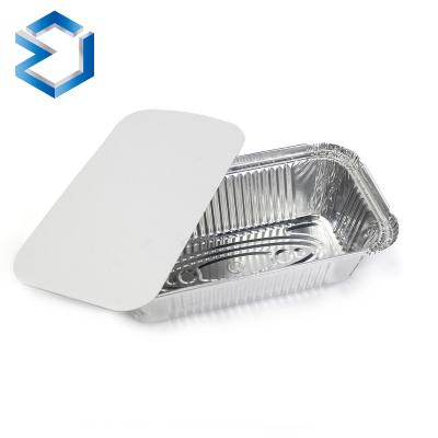 China Disposable Aluminum Foil Pan Disposable Food Trays BBQ Grill Dishes Foil Box Food Container With Good Price for sale