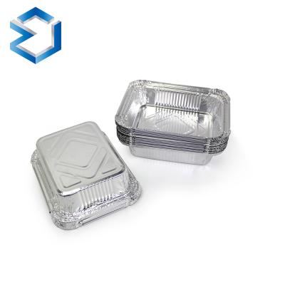 China Food Design 8345 User Friendly Aluminum Take Out Food Containers Temperature Aluminum Foil Container Pan Tray With Lids Oblong for sale