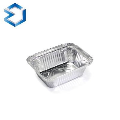 China Food Aluminum Foil Containers Disposable Box Heating Plate Foil Container Tray Aluminum Foil Packing Box for sale