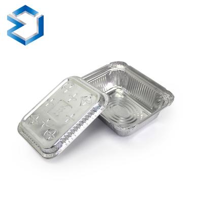 China Good CAF Food Storage Lunch Disposable Quick Takeaway Airtight Container 250ml Food Aluminum Foil Container for sale