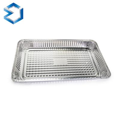 China Food Steamer Oven Use Kitchen Microwavable Oven Foil Lunch Grade Trays Aluminum Foil Box Takeout Container for sale